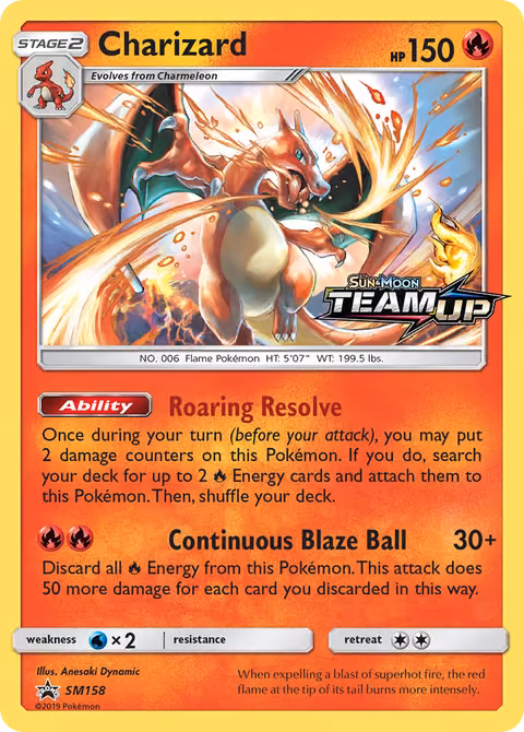 Charizard — Sun & Moon Promos (Western-exclusive, 2016) Pokémon TCG card by Anesaki Dynamic