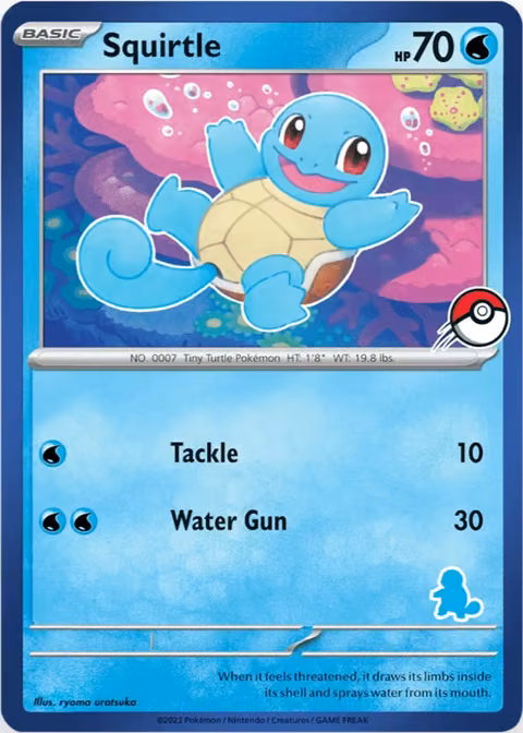 Squirtle — My First Battle: Squirtle Deck (Western-exclusive, 2022) Pokémon TCG card by ryoma uratsuka